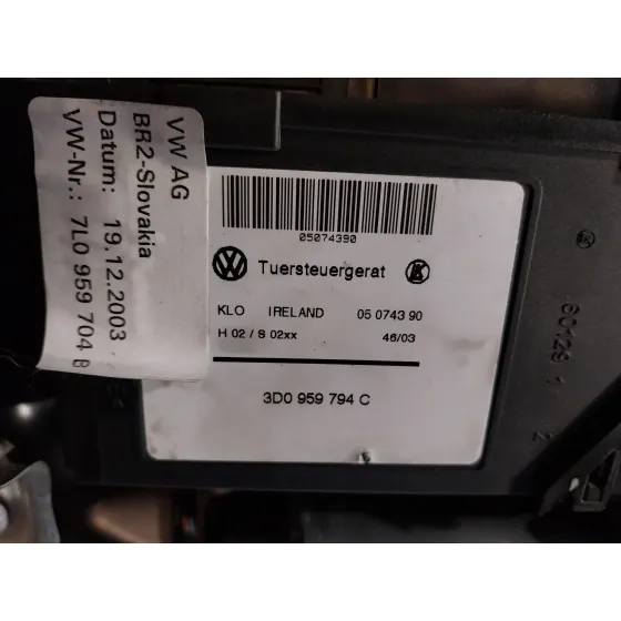 Elevalunas Trasero Derecho para Porsche Cayenne (Typ 9Pa)