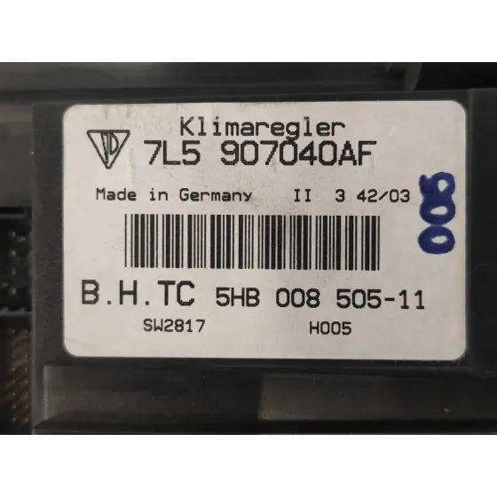 Mando Climatizador para Porsche Cayenne (Typ 9Pa)