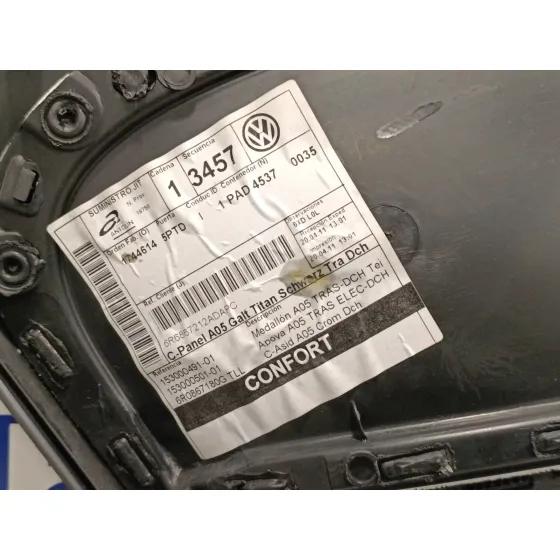 Guarnecido Puerta Trasera Derecha para Volkswagen Polo (6R1)