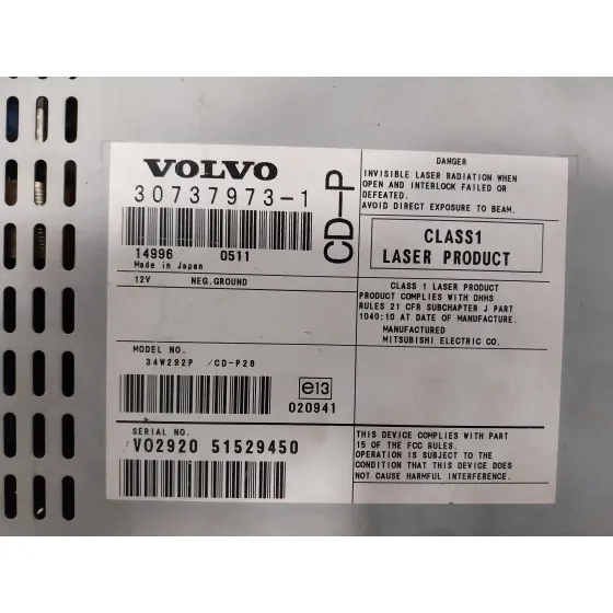 Sistema Audio / Radio Cd para Volvo Xc90