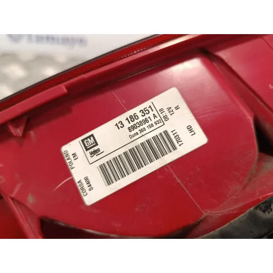 Piloto Trasero Derecho para Opel Corsa D