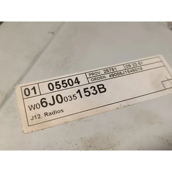 Sistema Audio / Radio Cd para Seat Ibiza Sc (6J1)
