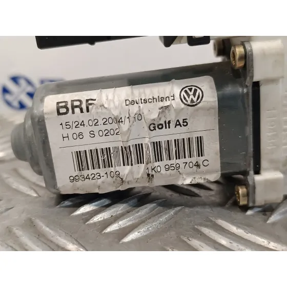 Motor Elevalunas Trasero Derecho para Volkswagen Golf V Berlina (1K1)