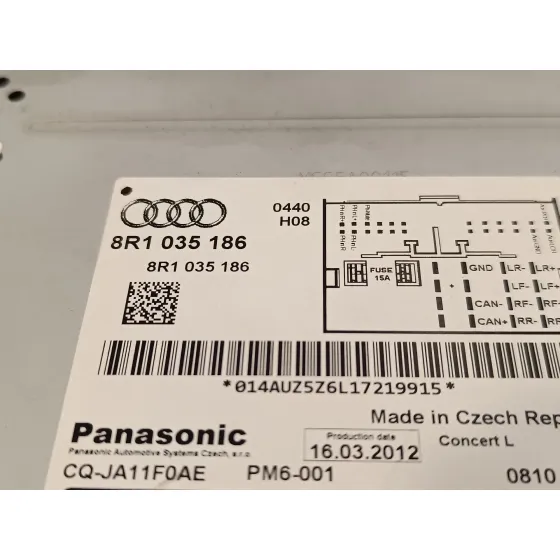 Sistema Audio / Radio Cd para Audi A5 Coupe (8T)