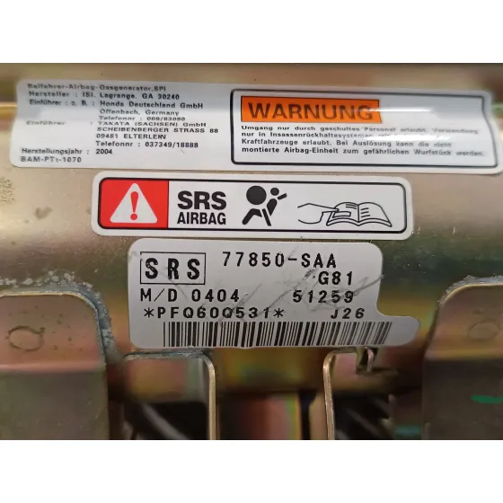 Airbag Delantero Derecho para Honda Jazz (Gd1/5)