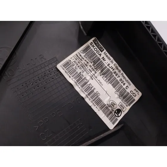 Guarnecido Puerta Trasera Derecha para Skoda Rapid