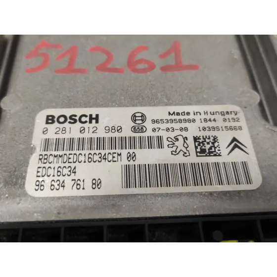 Centralita Motor Uce para Citroën C4 Picasso