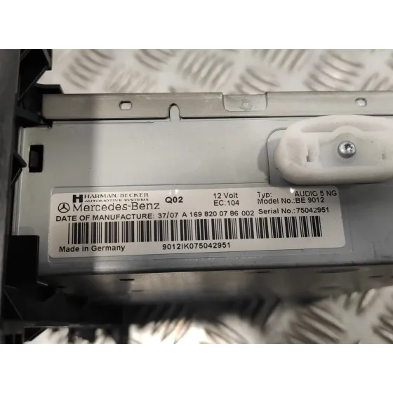 Sistema Audio / Radio Cd para Mercedes-Benz Clase A (W169)