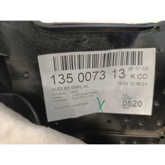 Guarnecido Puerta Trasera Izquierda para Audi A5 Coupe (8T)