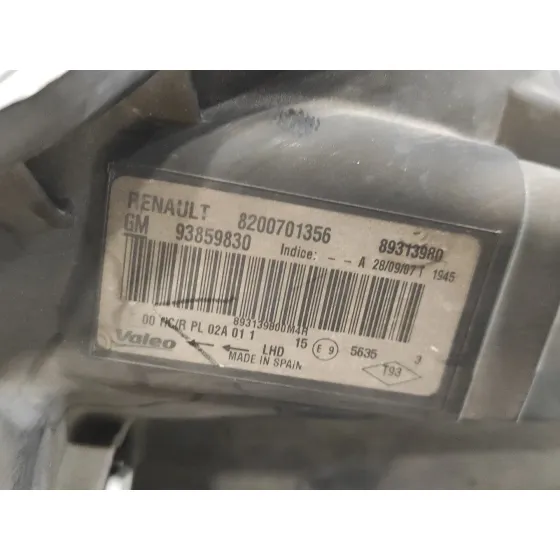 Faro Derecho para Renault Trafic Caja Cerrada (Ab 4.01)