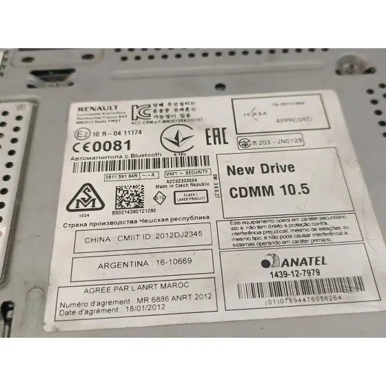 Sistema Audio / Radio Cd para Renault Megane Iii Berlina 5 P