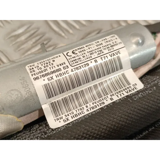 Airbag Cortina Delantero Derecho para Peugeot 308