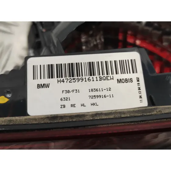 Piloto Trasero Derecho Interior para Bmw Serie 3 Lim. (F30)