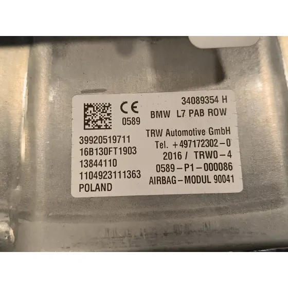 Airbag Delantero Derecho para Bmw Serie 1 Lim F21