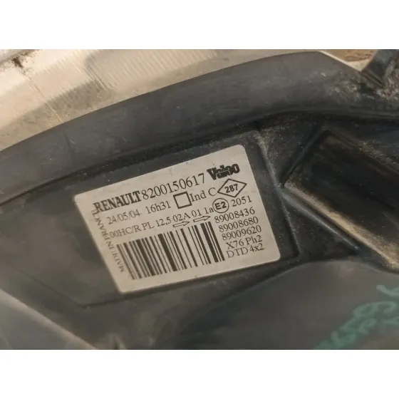 Faro Derecho para Renault Kangoo (F/Kc0)