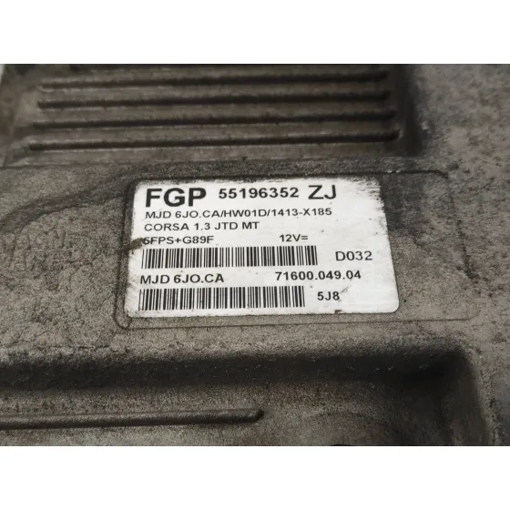 Centralita Motor Uce para Opel Corsa C