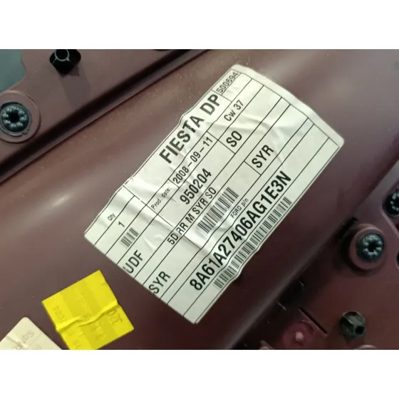 Guarnecido Puerta Trasera Derecha para Ford Fiesta (Cb1)