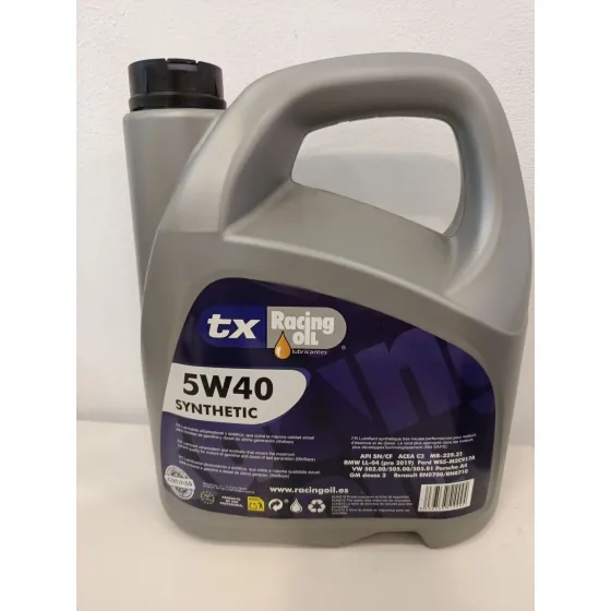 Aceite Tx Racing Oil 5W40 C3 5 L para » Otros... Modelos
