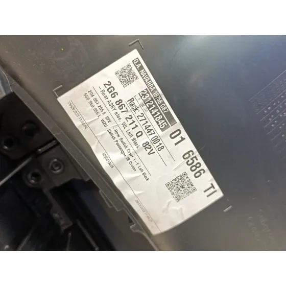 Guarnecido Puerta Trasera Izquierda para Volkswagen Polo