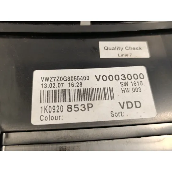 Cuadro Instrumentos para Volkswagen Golf Plus (5M1)