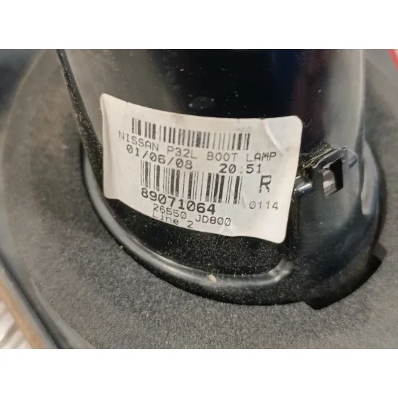 Piloto Trasero Derecho Interior para Nissan Qashqai (J10)