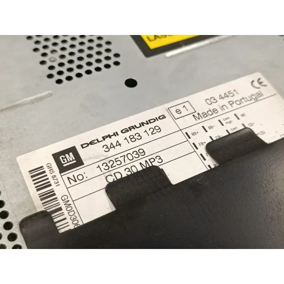 Sistema Audio / Radio Cd para Opel Corsa D