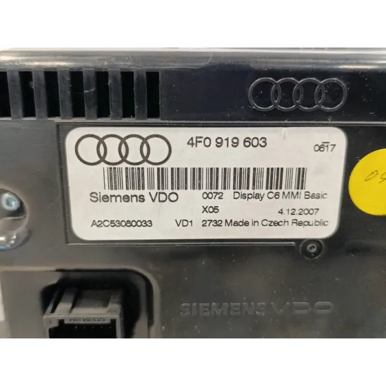 Pantalla Multifuncion para Audi A6 Berlina (4F2)