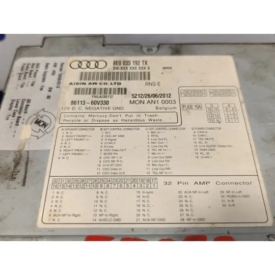Sistema Navegacion Gps para Audi A4 Avant (8E)