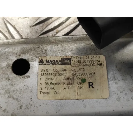 Elevalunas Trasero Derecho para Opel Meriva B