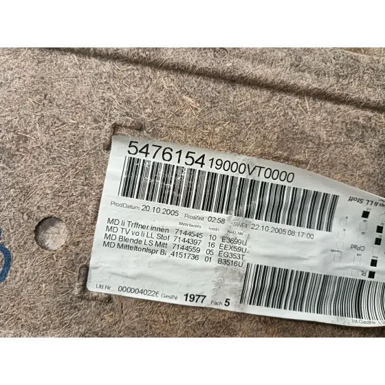 Guarnecido Puerta Delantera Izquierda para Bmw Serie 3 Berlina (E90)