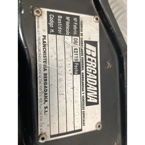 Panel Frontal para Fiat Ducato Caja Abeirta 33 (06.2006 =>)