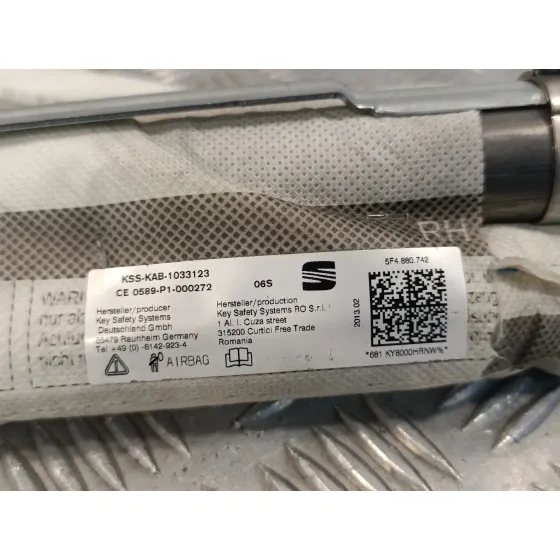 Airbag Cortina Delantero Derecho para Seat Leon (5F1)