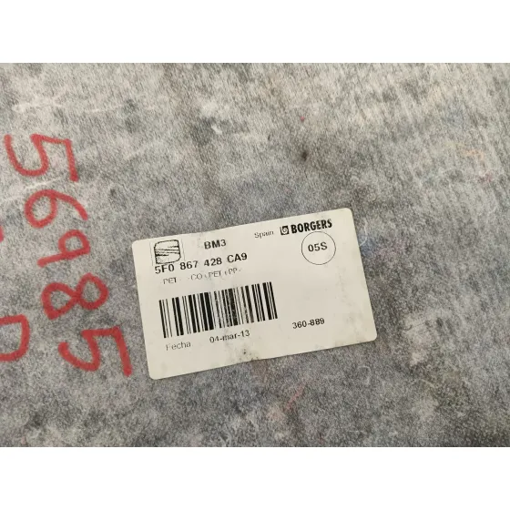 Tapizado Maletero para Seat Leon (5F1)