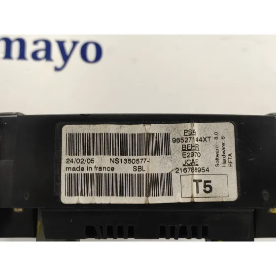 Mando Climatizador para Peugeot 307 Cc (S1)