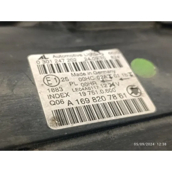 Faro Derecho para Mercedes-Benz Clase B (W245)