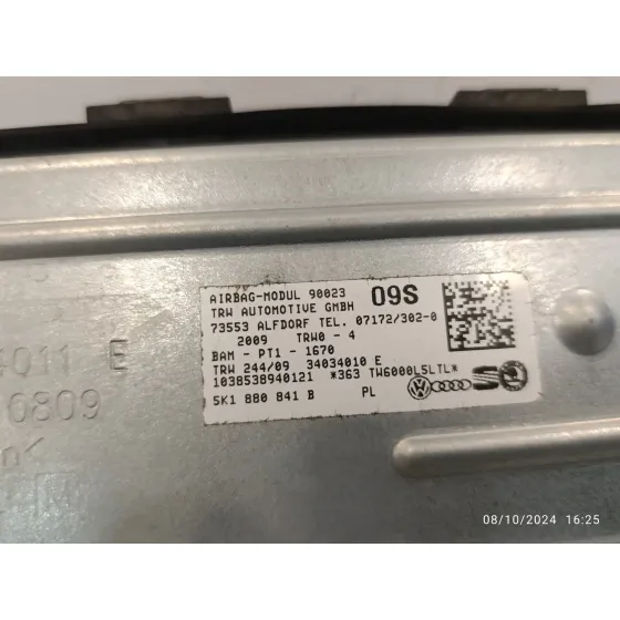 Airbag Delantero Derecho para Volkswagen Golf Vi (5K1)