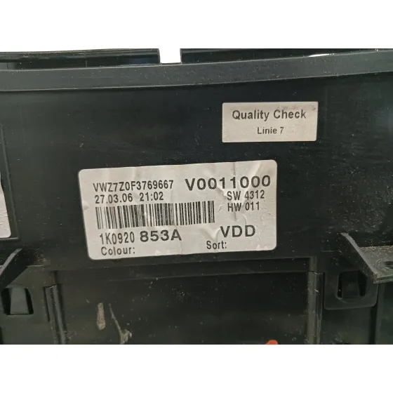 Cuadro Instrumentos para Volkswagen Golf V Berlina (1K1)
