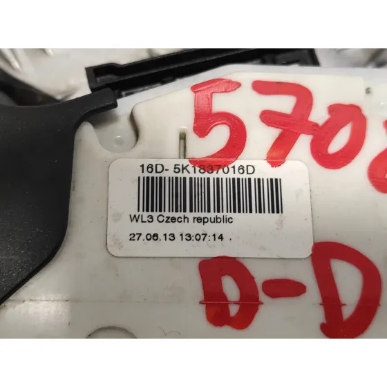 Cerradura Puerta Delantera Derecha para Volkswagen Polo (6R1)