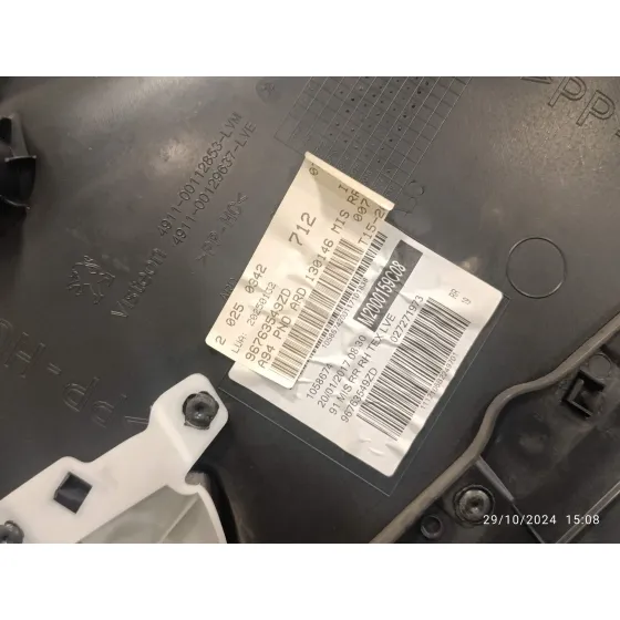 Guarnecido Puerta Trasera Derecha para Peugeot 2008 (--.2013->)