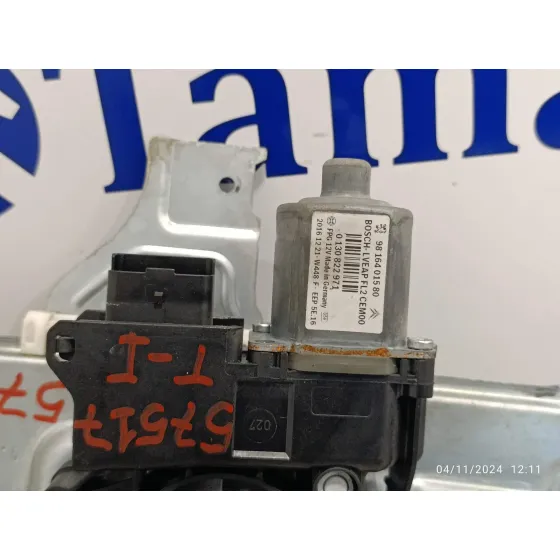 Elevalunas Trasero Izquierdo para Peugeot 2008 (--.2013->)