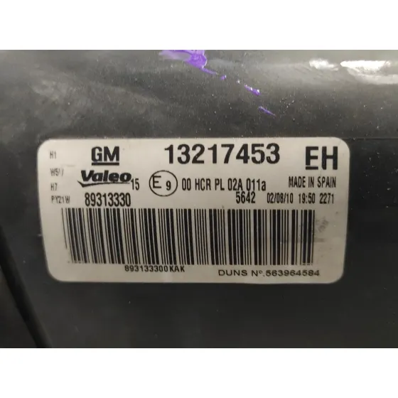 Faro Izquierdo para Opel Corsa D