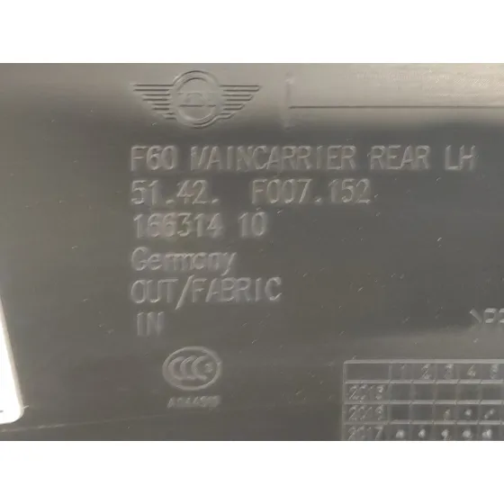 Guarnecido Puerta Trasera Izquierda para Mini Countryman (F60)