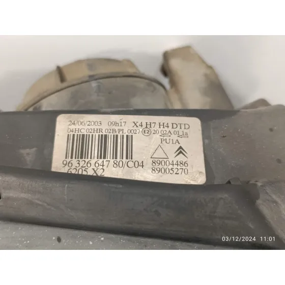 Faro Derecho para Citroën C5 Berlina