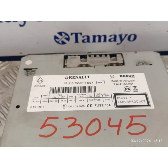 Sistema Audio / Radio Cd para Renault Megane Iii Sport Tourer