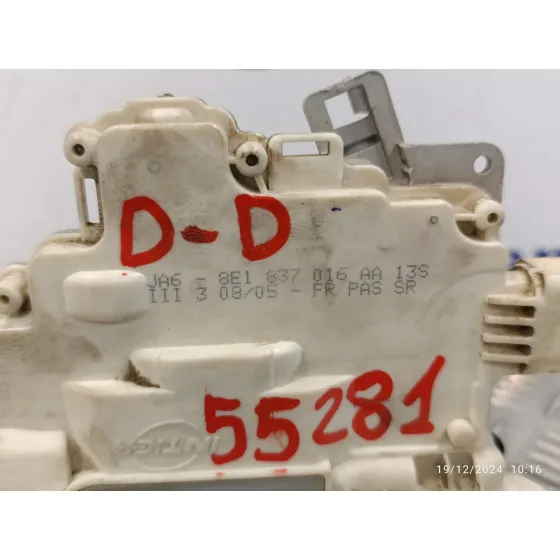 Cerradura Puerta Delantera Derecha para Audi A4 Berlina (8E)