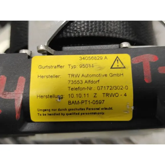 Cinturon Seguridad Trasero Izquierdo para Mercedes-Benz Clase E (W212) Lim.