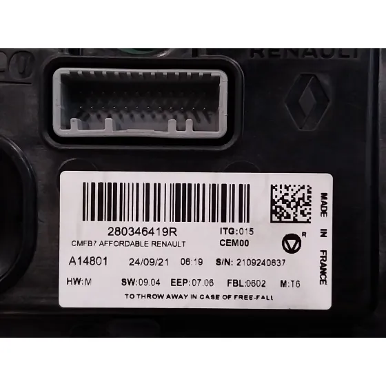 Pantalla / Mando Multifuncion para Renault Captur Ii
