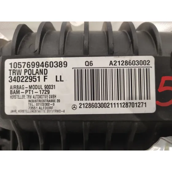 Airbag Delantero Derecho para Mercedes-Benz Clase E (W212) Lim.