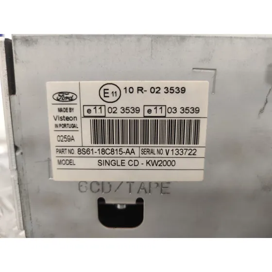 Sistema Audio / Radio Cd para Ford Transit Connect (Tc7)