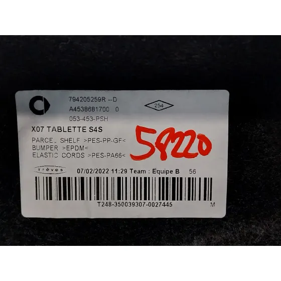 Bandeja Trasera para Smart Forfour